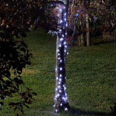 100 Cool White Firefly Solar String lights
