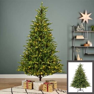 210cm Pre-lit tree for indoor use