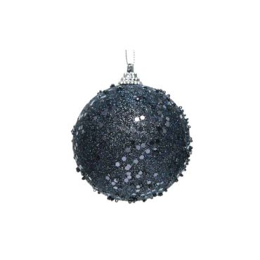 Blue sequin bauble