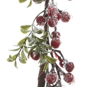 Christmas garland - artificial with red berries