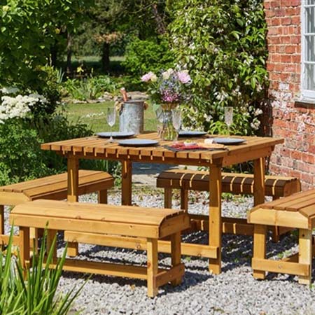 Coxwald Table & Bench Set