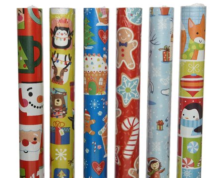 Giftwrap paper in roll