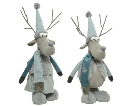 Large Christmas deer standing decoration 81cm