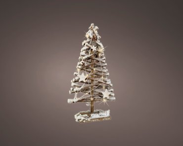 LED snowy rattan tree