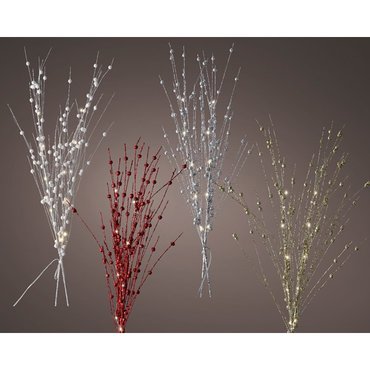 Micro LED glitter branches, choice of 4 colours