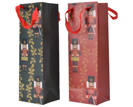 Nutcracker gift bag for bottle