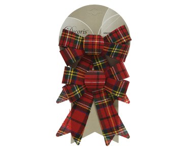 Tartan bow decoration medium