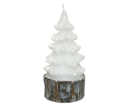 Tree-shaped candle 17cm high