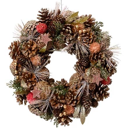 Wreath with natural elements